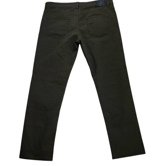 English Laundry Men's Size 36 x 32 Dark Olive Green Brown Relaxed Jeans - Picture 4 of 5